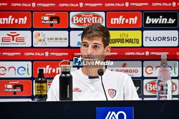 2024-08-12 - Matteo Prati of Cagliari Calcio, Conferenza Stampa - CAGLIARI CALCIO VS CARRARESE CALCIO - ITALIAN CUP - SOCCER