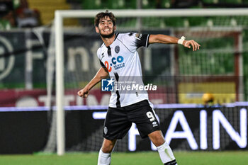 2024-08-04 - Cristian Shpendi (Cesena Calcio) celebrating his goal - CESENA FC VS PADOVA CALCIO - ITALIAN CUP - SOCCER