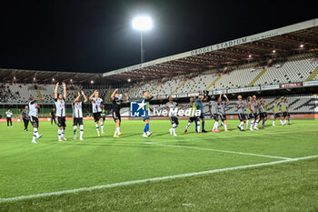 2024-08-04 - Cesena Calcio celebrating the victory under supporters - CESENA FC VS PADOVA CALCIO - ITALIAN CUP - SOCCER