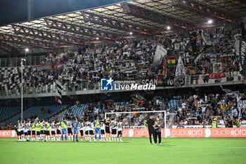 2024-08-04 - Cesena Calcio celebrating the victory under supporters - CESENA FC VS PADOVA CALCIO - ITALIAN CUP - SOCCER