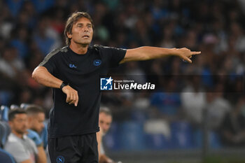 2024-08-10 - Antonio Conte of SSC Napoli gestures during the Soccer Italian Cup Freccia Rossa between SSC Napoli vs Modena FC at Diego Armando Maradona Stadium - SSC NAPOLI VS MODENA FC - ITALIAN CUP - SOCCER