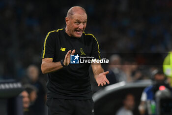 2024-08-10 - Pierpaolo Bisi coach of Modena FC gestures during the Soccer Italian Cup Freccia Rossa between SSC Napoli vs Modena FC at Diego Armando Maradona Stadium - SSC NAPOLI VS MODENA FC - ITALIAN CUP - SOCCER