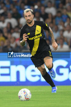 2024-08-10 - Ettore Gliozzi of Modena FC in action during the Soccer Italian Cup Freccia Rossa between SSC Napoli vs Modena FC at Diego Armando Maradona Stadium - SSC NAPOLI VS MODENA FC - ITALIAN CUP - SOCCER