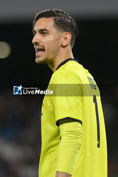 2024-08-10 - Alex Meret of SSC Napoli look during the Soccer Italian Cup Freccia Rossa between SSC Napoli vs Modena FC at Diego Armando Maradona Stadium - SSC NAPOLI VS MODENA FC - ITALIAN CUP - SOCCER