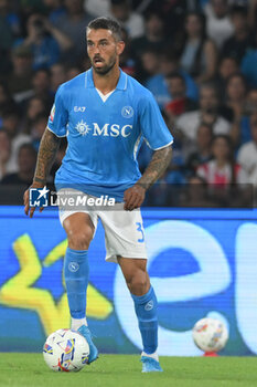 2024-08-10 - Leonardo Spianzzola of SSC Napoli in action during the Soccer Italian Cup Freccia Rossa between SSC Napoli vs Modena FC at Diego Armando Maradona Stadium - SSC NAPOLI VS MODENA FC - ITALIAN CUP - SOCCER