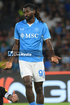 2024-08-10 - Zambo Anguissa of SSC Napoli look during the Soccer Italian Cup Freccia Rossa between SSC Napoli vs Modena FC at Diego Armando Maradona Stadium - SSC NAPOLI VS MODENA FC - ITALIAN CUP - SOCCER