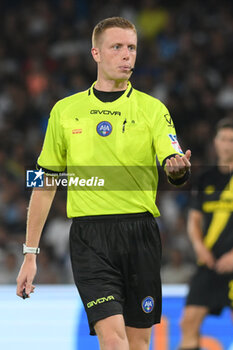 2024-08-10 - Kevin Bonacina the referee during the Soccer Italian Cup Freccia Rossa between SSC Napoli vs Modena FC at Diego Armando Maradona Stadium - SSC NAPOLI VS MODENA FC - ITALIAN CUP - SOCCER