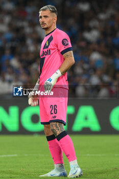 2024-08-10 - Riccardo Gagno of Modena FC look during the Soccer Italian Cup Freccia Rossa between SSC Napoli vs Modena FC at Diego Armando Maradona Stadium - SSC NAPOLI VS MODENA FC - ITALIAN CUP - SOCCER