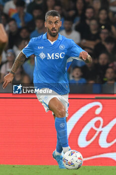 2024-08-10 - Leonardo Spianzzola of SSC Napoli in action during the Soccer Italian Cup Freccia Rossa between SSC Napoli vs Modena FC at Diego Armando Maradona Stadium - SSC NAPOLI VS MODENA FC - ITALIAN CUP - SOCCER