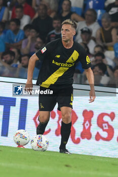 2024-08-10 - Luca Magnino of Modena FC in action during the Soccer Italian Cup Freccia Rossa between SSC Napoli vs Modena FC at Diego Armando Maradona Stadium - SSC NAPOLI VS MODENA FC - ITALIAN CUP - SOCCER