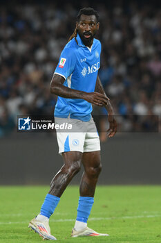 2024-08-10 - Zambo Anguissa of SSC Napoli look during the Soccer Italian Cup Freccia Rossa between SSC Napoli vs Modena FC at Diego Armando Maradona Stadium - SSC NAPOLI VS MODENA FC - ITALIAN CUP - SOCCER