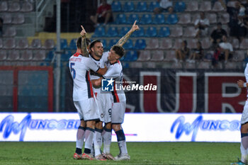 2024-08-10 - Marco Tumminiello celebrate during the italian soccer 
Serie C match Fc Crotone vs ACR Messin at the Ezio Scida stadium in Crotone, 
Italy on August 10, 2024 - CROTONE VS MESSINA - ITALIAN CUP - SOCCER