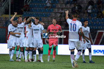 2024-08-10 - Crotone celebrate during the italian soccer 
Serie C match Fc Crotone vs ACR Messin at the Ezio Scida stadium in Crotone, 
Italy on August 10, 2024 - CROTONE VS MESSINA - ITALIAN CUP - SOCCER