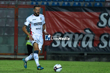 2024-08-10 - Maxime Giron during the italian soccer 
Serie C match Fc Crotone vs ACR Messin at the Ezio Scida stadium in Crotone, 
Italy on August 10, 2024 - CROTONE VS MESSINA - ITALIAN CUP - SOCCER