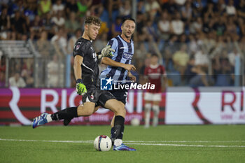 2024-08-10 - Giorgio Galli (Lecco) and Francesco Lapo Nava (Milan Futuro) during the Serie C Now Cup match between Lecco and Milan Futuro at Stadio Mario Rigamonti-Mario Ceppi on August 10, 2024 in Lecco, Italy.
(Photo by Matteo Bonacina/LiveMedia) - LECCO VS MILAN FUTURO - ITALIAN CUP - SOCCER