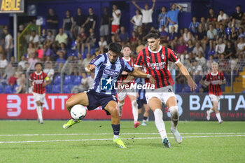 2024-08-10 - Alessandro Galeandro (Lecco) and Davide Bartesaghi (Milan Futuro) during the Serie C Now Cup match between Lecco and Milan Futuro at Stadio Mario Rigamonti-Mario Ceppi on August 10, 2024 in Lecco, Italy.
(Photo by Matteo Bonacina/LiveMedia) - LECCO VS MILAN FUTURO - ITALIAN CUP - SOCCER