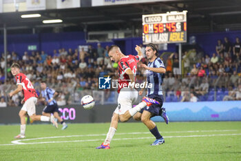 2024-08-10 - Francesco Camarda (Milan Futuro) and Marco Frigerio (Lecco) during the Serie C Now Cup match between Lecco and Milan Futuro at Stadio Mario Rigamonti-Mario Ceppi on August 10, 2024 in Lecco, Italy.
(Photo by Matteo Bonacina/LiveMedia) - LECCO VS MILAN FUTURO - ITALIAN CUP - SOCCER