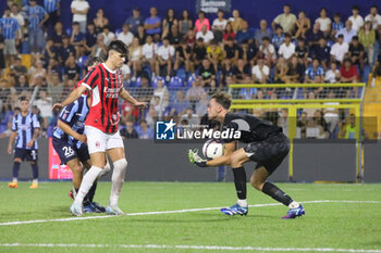 2024-08-10 - Davide Bartesaghi (Milan Futuro) and Francesco Lapo Nava (Milan Futuro) during the Serie C Now Cup match between Lecco and Milan Futuro at Stadio Mario Rigamonti-Mario Ceppi on August 10, 2024 in Lecco, Italy.
(Photo by Matteo Bonacina/LiveMedia) - LECCO VS MILAN FUTURO - ITALIAN CUP - SOCCER