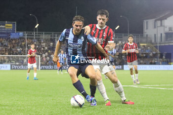 2024-08-10 - Marco Frigerio (Lecco) and Mattia Sandri (Milan Futuro) during the Serie C Now Cup match between Lecco and Milan Futuro at Stadio Mario Rigamonti-Mario Ceppi on August 10, 2024 in Lecco, Italy.
(Photo by Matteo Bonacina/LiveMedia) - LECCO VS MILAN FUTURO - ITALIAN CUP - SOCCER