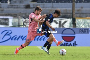 2024-09-25 - Alessandro Arena (Pisa) thwarted by Raffaele Celia (Cesena) - PISA VS CESENA - ITALIAN CUP - SOCCER