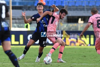 2024-09-25 - Foul by Cristian Shpendi (Cesena) on Giovanni Bonfanti (Pisa) - PISA VS CESENA - ITALIAN CUP - SOCCER