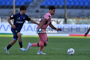 2024-09-25 - Elays Tavsan (Cesena) thwarted by Alessandro Arena (Pisa) - PISA VS CESENA - ITALIAN CUP - SOCCER