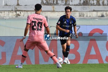 2024-09-25 - Samuele Angori (Pisa) thwarted by Elays Tavsan (Cesena) - PISA VS CESENA - ITALIAN CUP - SOCCER