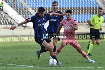 2024-09-25 - Stefano Moreo (Pisa) thwarted by Elays Tavsan (Cesena) - PISA VS CESENA - ITALIAN CUP - SOCCER