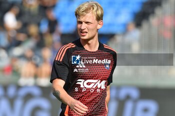 2024-09-25 - Malthe Hojholt (Pisa) during warmup - PISA VS CESENA - ITALIAN CUP - SOCCER