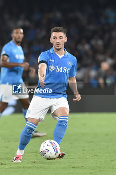 2024-09-26 - Billy Gilmour of SSC Napoli in action during the Soccer Italian Cup Freccia Rossa between SSC Napoli vs Palermo FC at Diego Armando Maradona Stadium - NAPOLI VS PALERMO - ITALIAN CUP - SOCCER