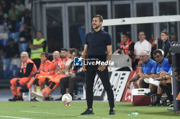 2024-09-26 - Alessio Dionisi coach of Palermo FC gestures during the Soccer Italian Cup Freccia Rossa between SSC Napoli vs Palermo FC at Diego Armando Maradona Stadium - NAPOLI VS PALERMO - ITALIAN CUP - SOCCER