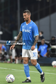 2024-09-26 - Leonardo Spinazzola of SSC Napoli in action during the Soccer Italian Cup Freccia Rossa between SSC Napoli vs Palermo FC at Diego Armando Maradona Stadium - NAPOLI VS PALERMO - ITALIAN CUP - SOCCER