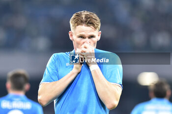 2024-09-26 - Scott McTominay of SSC Napoli rejoices after scoring a goal of 5-0 during the Soccer Italian Cup Freccia Rossa between SSC Napoli vs Palermo FC at Diego Armando Maradona Stadium - NAPOLI VS PALERMO - ITALIAN CUP - SOCCER