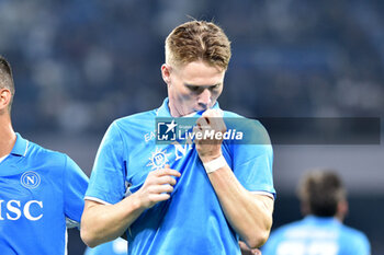 2024-09-26 - Scott McTominay of SSC Napoli rejoices after scoring a goal of 5-0 during the Soccer Italian Cup Freccia Rossa between SSC Napoli vs Palermo FC at Diego Armando Maradona Stadium - NAPOLI VS PALERMO - ITALIAN CUP - SOCCER