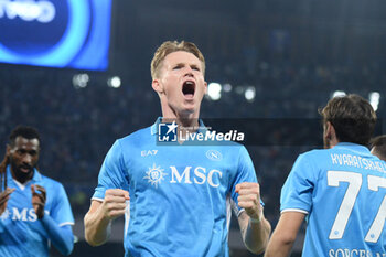 2024-09-26 - Scott McTominay of SSC Napoli rejoices after scoring a goal of 5-0 during the Soccer Italian Cup Freccia Rossa between SSC Napoli vs Palermo FC at Diego Armando Maradona Stadium - NAPOLI VS PALERMO - ITALIAN CUP - SOCCER