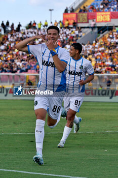 2024-09-24 - Tarik Muharemovic of US Sassuolo celebrates after scoring a goal - LECCE VS SASSUOLO - ITALIAN CUP - SOCCER