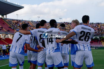 2024-09-24 - Tarik Muharemovic of US Sassuolo ccelebrates after scoring a goal with teammates - LECCE VS SASSUOLO - ITALIAN CUP - SOCCER