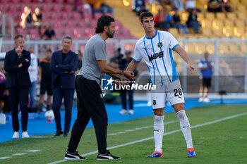 2024-09-24 - coach Fabio Grosso of US Sassuolo and Cas Odenthal of US Sassuolo - LECCE VS SASSUOLO - ITALIAN CUP - SOCCER