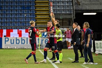 2024-09-24 - Mattia Felici of Cagliari Calcio, Roberto Piccoli of Cagliari Calcio - CAGLIARI VS CREMONESE - ITALIAN CUP - SOCCER