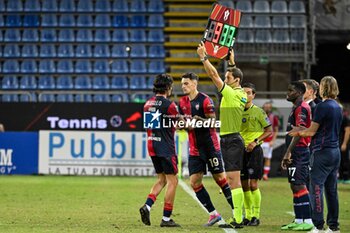 2024-09-24 - Tommaso Augello of Cagliari Calcio, Nadir Zortea of Cagliari Calcio - CAGLIARI VS CREMONESE - ITALIAN CUP - SOCCER