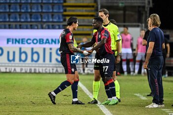 2024-09-24 - Gianluca Lapadula of Cagliari Calcio, Zito Luvumbo of Cagliari Calcio - CAGLIARI VS CREMONESE - ITALIAN CUP - SOCCER