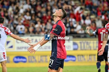 2024-09-24 - Roberto Piccoli of Cagliari Calcio - CAGLIARI VS CREMONESE - ITALIAN CUP - SOCCER