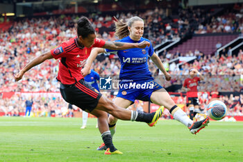 2024-05-18 - Geyse Da Silva Ferreira (23) of Manchester United and Niamh Charles (21) of Chelsea during the FA Women's Super League, English championship football match between Manchester United and Chelsea on 18 May 2024 at Old Trafford in Manchester, England - FOOTBALL - WOMEN'S ENGLISH CHAMP - MANCHESTER UNITED V CHELSEA - ENGLISH FA WOMEN'S SUPER LEAGUE - SOCCER