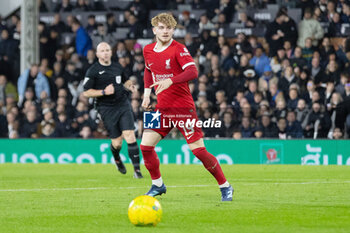 2024-01-24 - Liverpool midfielder Harvey Elliott during the English League Cup, EFL Cup, semi-final second leg football match between Fulham and Liverpool on 24 January 2024 at Craven Cottage in London, England - FOOTBALL - ENGLISH LEAGUE CUP - FULHAM V LIVERPOOL - ENGLISH LEAGUE CUP - SOCCER