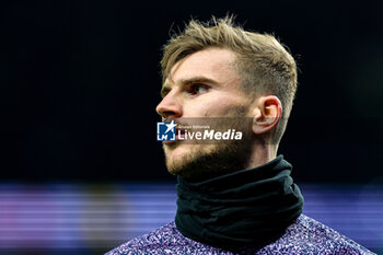 2024-01-27 - Timo Werner (16) of Tottenham Hotspur warms up during the English cup, FA Cup 4th round football match between Tottenham Hotspur and Manchester City on 26 January 2024 at Tottenham Hotspur Stadium in London, England - FOOTBALL - ENGLISH CUP - TOTTENHAM V MANCHESTER CITY - ENGLISH LEAGUE CUP - SOCCER