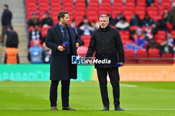 2024-02-25 - Sky TV pundits Jamie Redknapp and Jamie Carragher ahead of the English League Cup, EFL Cup, Carabao Cup, Final football match between Chelsea and Liverpool on 25 February 2024 at Wembley Stadium in London, England - FOOTBALL - ENGLISH LEAGUE CUP - FINAL - CHELSEA V LIVERPOOL - ENGLISH LEAGUE CUP - SOCCER