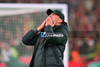 2024-02-25 - Liverpool manager Jurgen Klopp celebrates after winning the English League Cup, EFL Cup, Carabao Cup, Final football match between Chelsea and Liverpool on 25 February 2024 at Wembley Stadium in London, England - FOOTBALL - ENGLISH LEAGUE CUP - FINAL - CHELSEA V LIVERPOOL - ENGLISH LEAGUE CUP - SOCCER