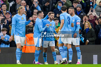 2024-03-16 - Bernardo Silva of Manchester City celebrates his goal 1-0 with teammates during the English FA Cup, quarter final football match between Manchester City and Newcastle United on 16 March 2024 at the Etihad Stadium in Manchester, England - FOOTBALL - ENGLISH CUP - MANCHESTER CITY V NEWCASTLE - ENGLISH LEAGUE CUP - SOCCER