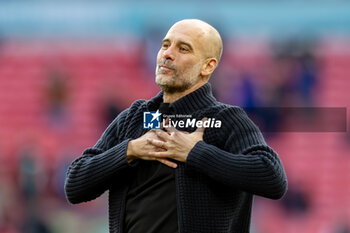 2024-04-20 - Manchester City manager Pep Guardiola celebrates after the English Cup, FA Cup, semi-final football match between Manchester City and Chelsea on 20 April 2024 at Wembley Stadium in London, England - FOOTBALL - ENGLISH CUP - MANCHESTER CITY V CHELSEA - ENGLISH LEAGUE CUP - SOCCER