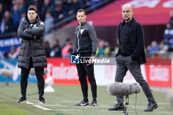 2024-04-20 - Manchester City manager Pep Guardiola during the English Cup, FA Cup, semi-final football match between Manchester City and Chelsea on 20 April 2024 at Wembley Stadium in London, England - FOOTBALL - ENGLISH CUP - MANCHESTER CITY V CHELSEA - ENGLISH LEAGUE CUP - SOCCER